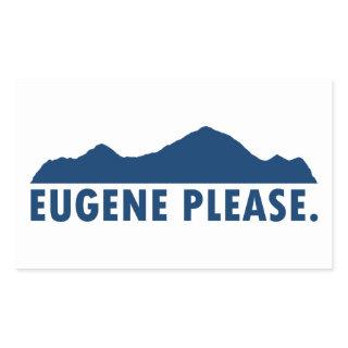 Eugene Oregon Please Rectangular Sticker