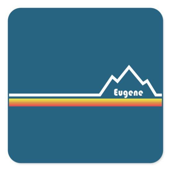 Eugene Oregon Square Sticker