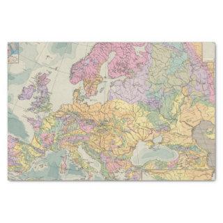 Europa - Geologic Map of Europe Tissue Paper