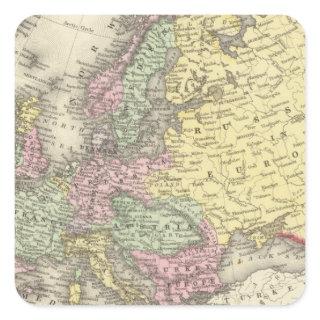 Europe 53 square sticker