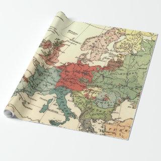 Europe Map Countries World Antique