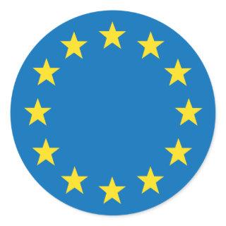 European Union EU flag Classic Round Sticker