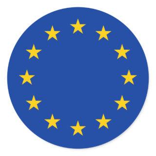 European Union Flag Classic Round Sticker