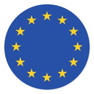 European Union Flag Classic Round Sticker