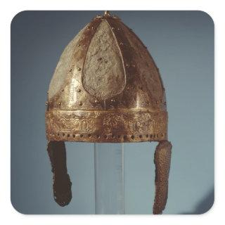 European war combat helmet, c.500 square sticker