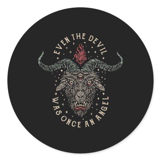 Even The Devil Was Once an Angel Classic Round Sticker