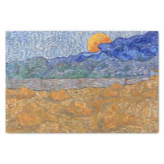 Evening Landscape with Rising Moon by Van Gogh  Tissue Paper