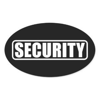 Event Security Crew Oval Sticker