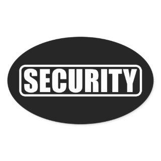 Event Security Crew Oval Sticker