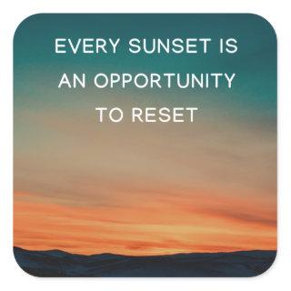 Every Sunset is an Opportunity to Reset sticker