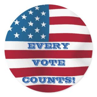 Every Vote Counts! - Rd Sticker Glossy