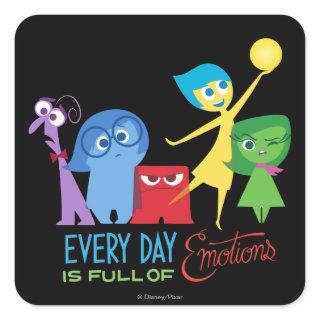Everyday is Full of Emotions Square Sticker