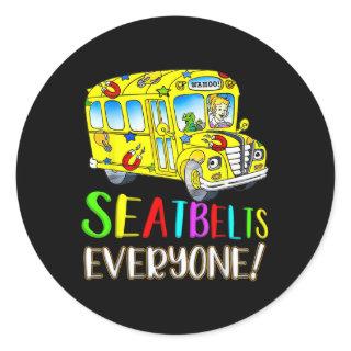 Everyone Fun Magic School Bus Driver Job Pride  Classic Round Sticker