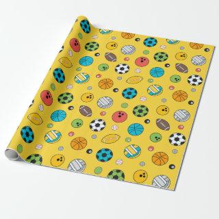 Everything Sports Pattern | Yellow