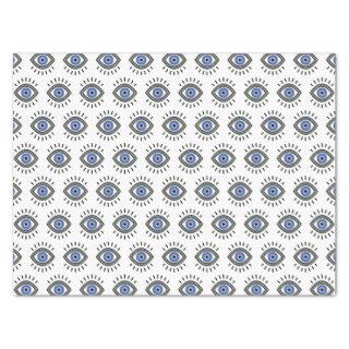 Evil eye protection bead amulet  tissue paper