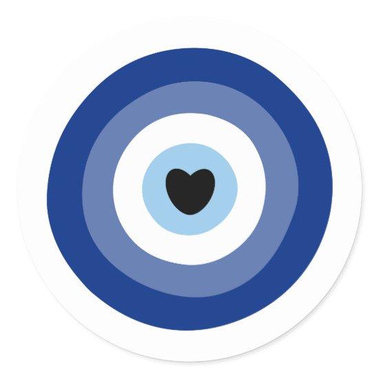 Evil Eye Symbol Protection Classic Round Sticker