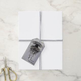 Evil Fairy Gown | Gothic Black Vampy Rock Sheen Gift Tags