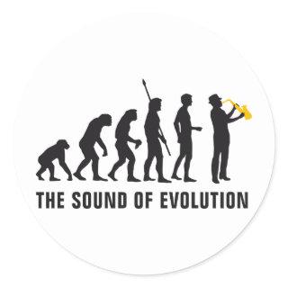 evolution jazz classic round sticker