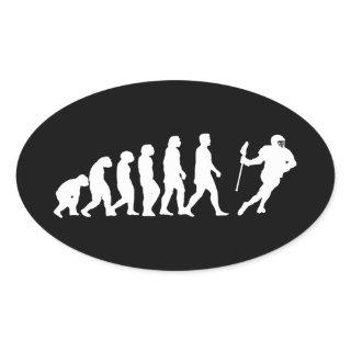 Evolution Lacrosse Oval Sticker