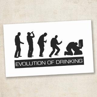 Evolution of Drinking Rectangular Sticker