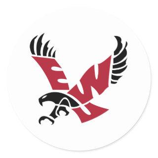EWU Eagle Logo Classic Round Sticker