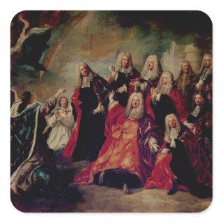 Ex-Voto.Corps de Ville Demand Return Square Sticker