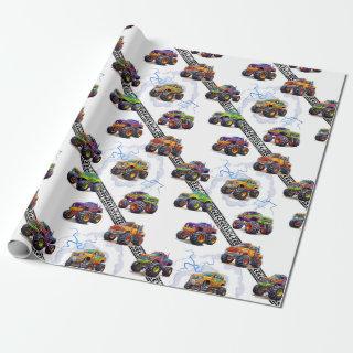 Exciting Kids Monster Truck Pattern