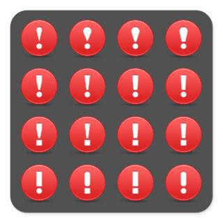 Exclamation Mark Icons Stickers
