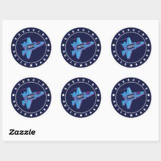 Exercise Agile Saber 6 Count Sticker Sheet
