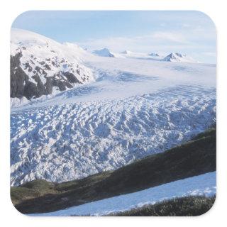 Exit Glacier in Kenai Fjords National Park, Square Sticker