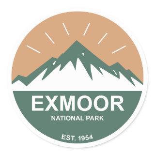 Exmoor National Park Classic Round Sticker