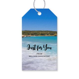 Exotic Beach Tropical Island Paradise Just for You Gift Tags