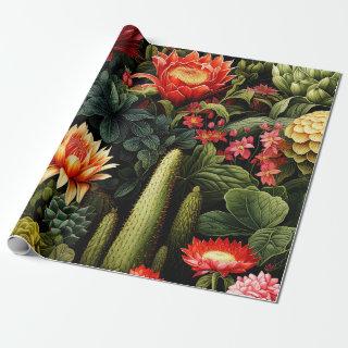 Exotic Blooms and Cactus Fusion