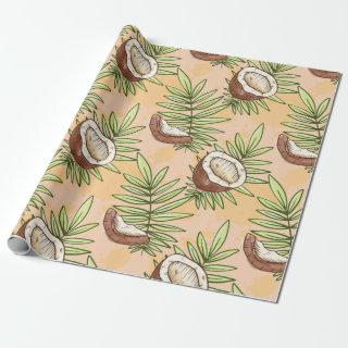 Exotic Coconut Fruit Lover Pattern Cute Summer