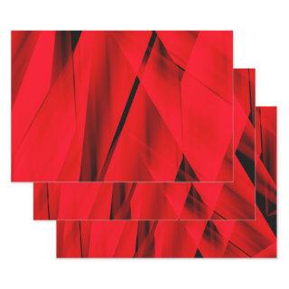 Exotic Flaming Red Trendy Abstract Design  Sheets