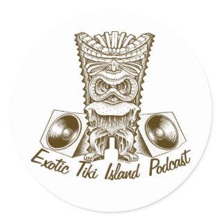 Exotic Tiki Island Podcast Stickers