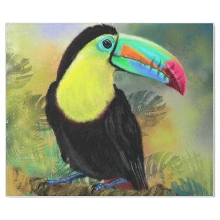 Exotic Tropical Toco Toucan Bird - Painting Migned