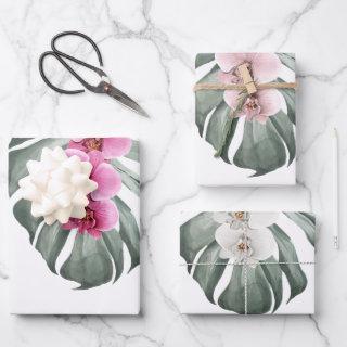 Exotic Tropical Watercolor Orchids  Sheets