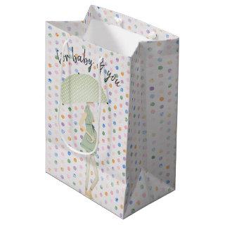 Expectant Mother with Umbrella Medium Gift Bag