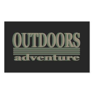 Explore outdoor hiking logo for hikers rectangular sticker