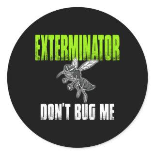 Exterminator Pest Control Professional Classic Round Sticker