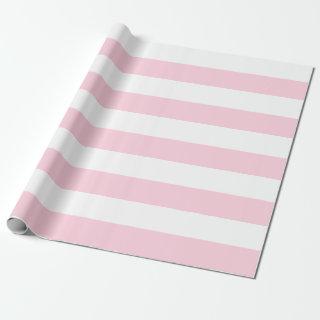 Extra Large Light Pink and White Stripes