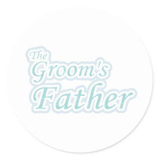 Extravaganza Groom's Father Classic Round Sticker
