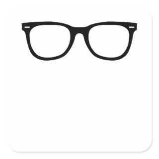 Eye Glasses Square Sticker