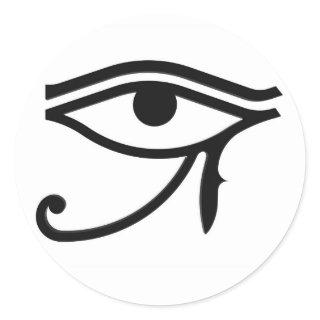 Eye of Horus, hieroglyph Classic Round Sticker