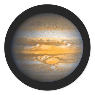 Eye of Jupiter Planet from Outer Space Classic Round Sticker