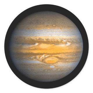 Eye of Jupiter Planet from Outer Space Classic Round Sticker