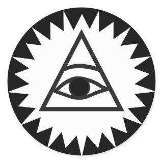 Eye of Providence Classic Round Sticker