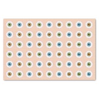 Eyeball Pattern Creepy Bloodshot Halloween Eyes Tissue Paper