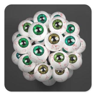 EyeBall Pun Square Sticker